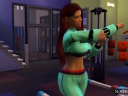 Fitness Girl Has Sex With Her Gym Trainer - Sexual Hot Animations 3/16