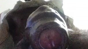 Wednesday after cumming leaking by my dick