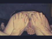 Hot girl reverse cowgirl fuck, showing off her asshole. 8/16