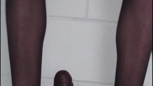 Sexy Sissy fucks her BBC dildo 