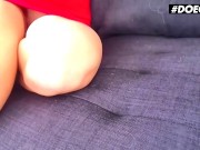 DoeGirls - Gia Ren Hot Spanish Model Makes Her Pussy Cream From Intense Dildo Masturbation At Home 1/16