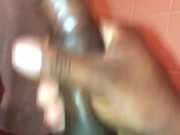 Playing with my dick in the shower 