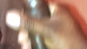 Playing with my dick in the shower 