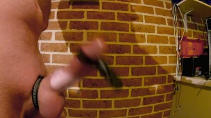 New cock ring and hands free cumshot!