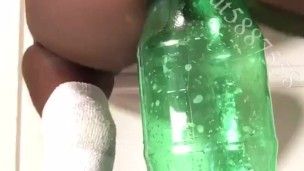 Me getting fucked with HUGE BOTTLE (Subscribe)