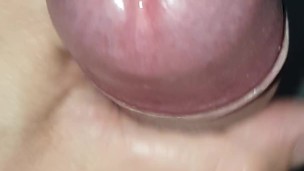 Fast cum, precum over glans, close-up, 4k 60fps