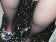 Love pee in heels and nylon feet 16/16