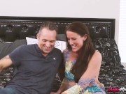 Brunette MILF Rides After Sucking Cock 1/16