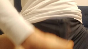  If I was playing with sports underwear, I couldn't stand it and ejaculated! !!