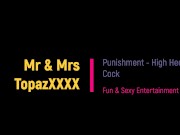  Fem Dom Cock Torture - Red High Heel into Cock - Ouch ! , British Mature POV Stepmom 2/16