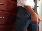 MALE MASTURBATION  - GUY MOANING AND CUMMING WITH DIRTY TALK  #5