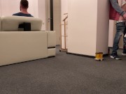 She sucked delivery guy dick and put his cum to her cuckold - husband's coffee 6/16