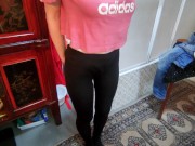 Cum on hairy pussy in the bathroom 16/16