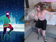 SWEATY CUTE E GIRL DANCING TO RASPUTIN 10/16