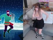 SWEATY CUTE E GIRL DANCING TO RASPUTIN 6/16