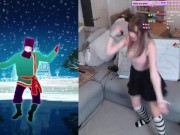 SWEATY CUTE E GIRL DANCING TO RASPUTIN 7/16