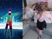 SWEATY CUTE E GIRL DANCING TO RASPUTIN 8/16