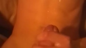 Cute Boy Splashes Cum On Tummy