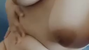 Dancing tease in the mirror