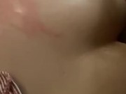 Getting my ass fucked by daddy, he comes inside