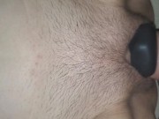 Hot milf fucks long thick strap on vibrating dildo! 4/16