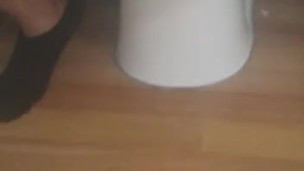Pissing everywhere while you watch me