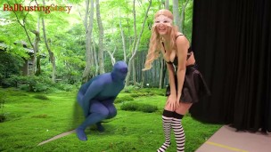 BallbustingStacy Super Hard Ballbusting Kicks + Knees, in Knee High Socks Trailer