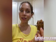 Amateur pornstar reveals behind the scenes eating & dancing & strap-on JOI dick rates asshole spreads & lots more - Lelu Love 12/16