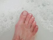 Cleaning My Tired Foot! Gets Right In-between The Toe
