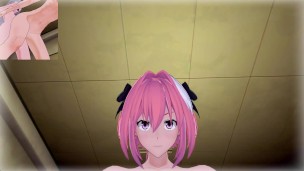 Femboys - Astolfo & Hideri cocks pleasure | Male Taker POV