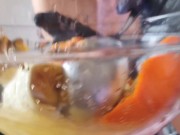 Femdom Dog Training POV - eating all my spit & piss 14/16