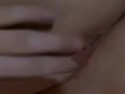 up close rubbing clit, wet pussy 