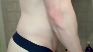Fucking my toy in a jockstrap