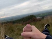 TEEN JERKING OFF IN PUBLIC FIELD