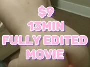 She rides a dildo for 13mins