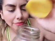 Giantess Debora encoge a su novio haciendolo su mascota [Buttcrush/SFX] 1/16