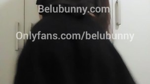 [Resubido] Gótica Culona baila reggaeton viejo y se desnuda - Belu Bunny