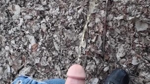 Pissin in nature 