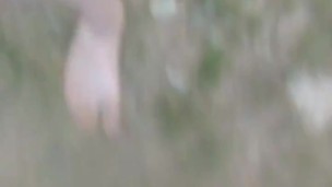 Barefeet And Booty Shorts; Walking Outside (No Audio)