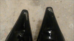 Playing in Black Laquer Boots