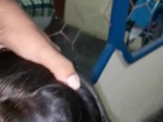 latina de 18 chupa mi gran polla gruesa después de masturbarse su delicioso clítoris 13/16