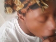 Ebony teen sucks BBC  4 14/16