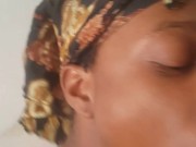 Ebony teen sucks BBC  4 5/16