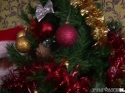 Private Black - Lustful Big Titty Hottie Leah Lush Enjoys A Festive DP! 4/16