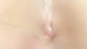 Extreme close up and stretched fuck hole