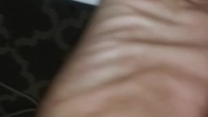 Aftermath of my nut just wiped it up out the sink with sock cumshot