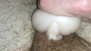 Ftm cums using his fleshlight