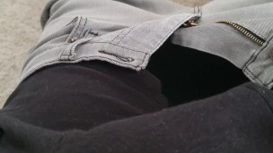 Whipping Out My 9 in Hard Big White Cock