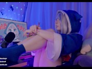 Gawr Gura gets pleasure from a big cock - MollyRedWolf 1/16