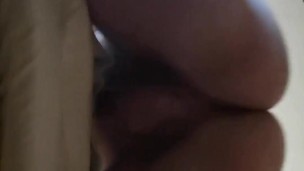 Pillow fuck pump and dump cum from below